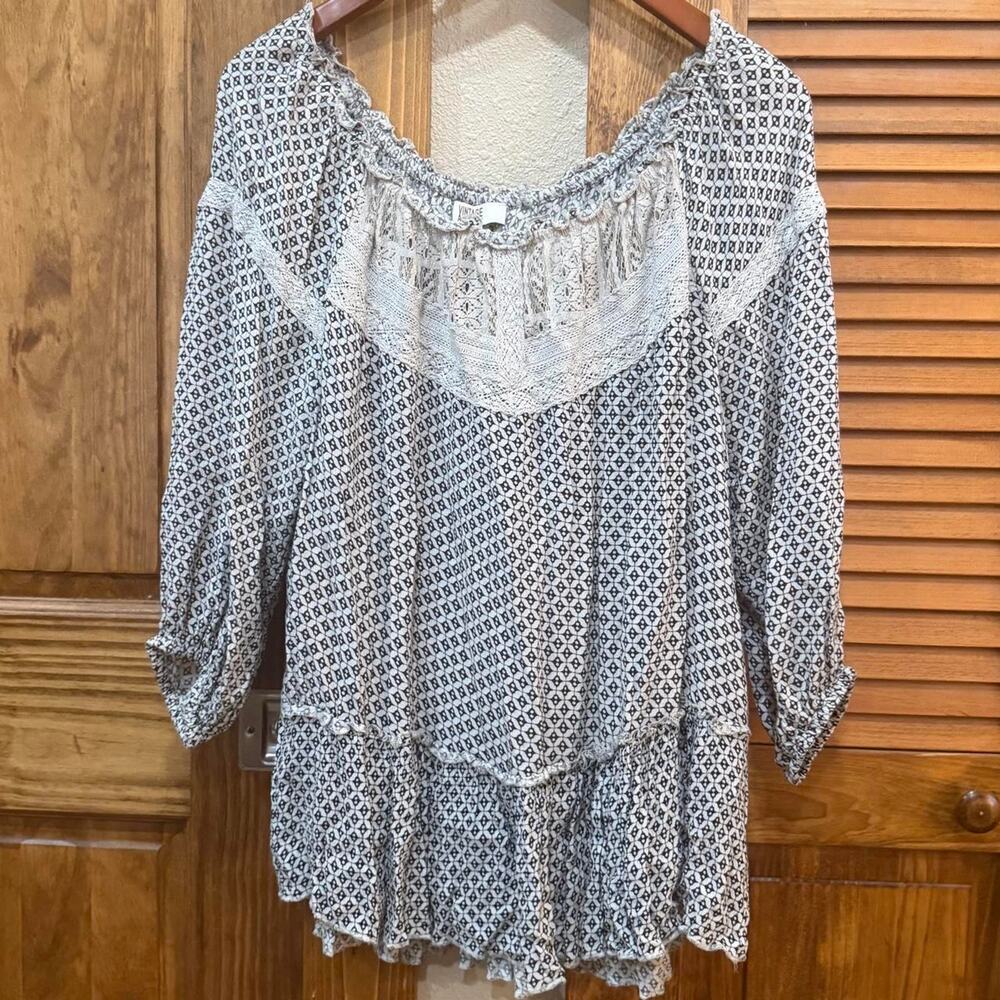 Vintage America ruffle blouse